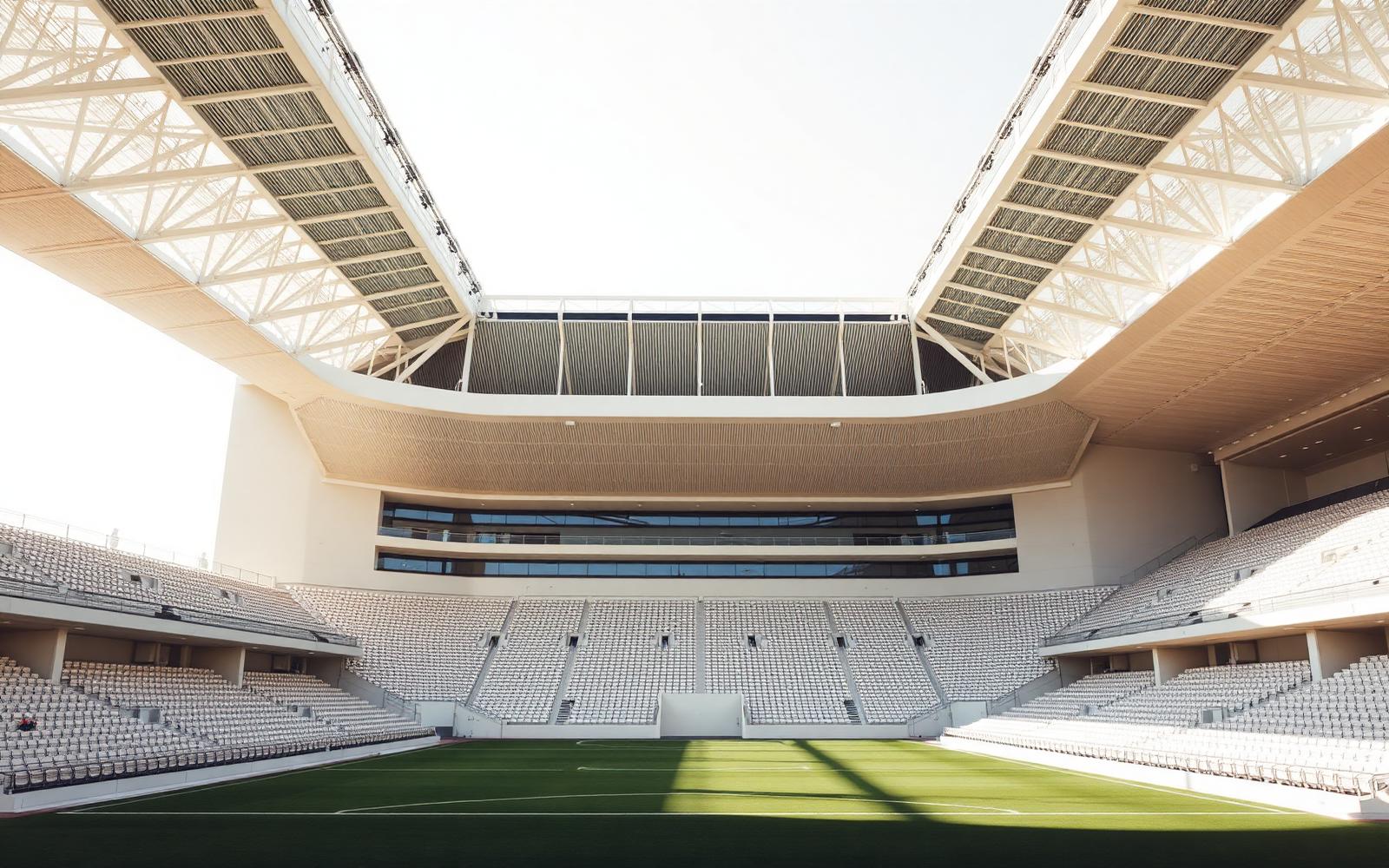 Stadium at dusk